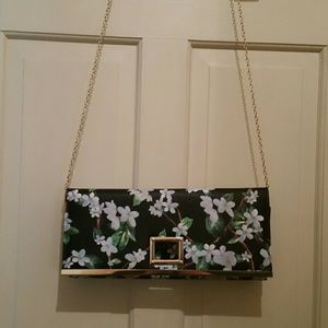 Rebecca & Rifka Black Floral Shoulder Bag NWT